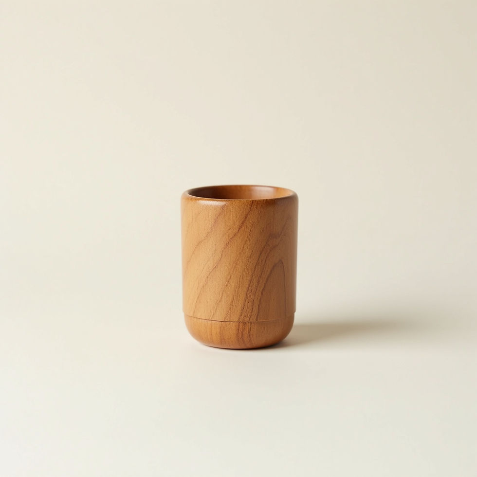 Small Wooden Drinking Cup