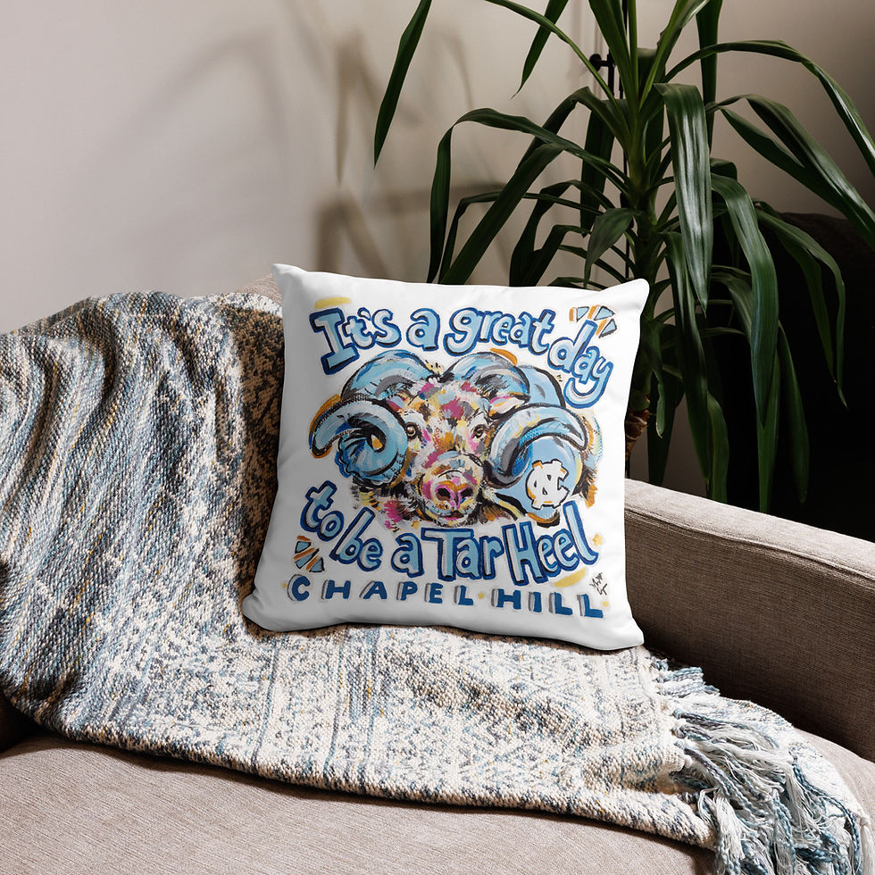 Thumbnail: UNC Tarheels 18-Inch Pillow