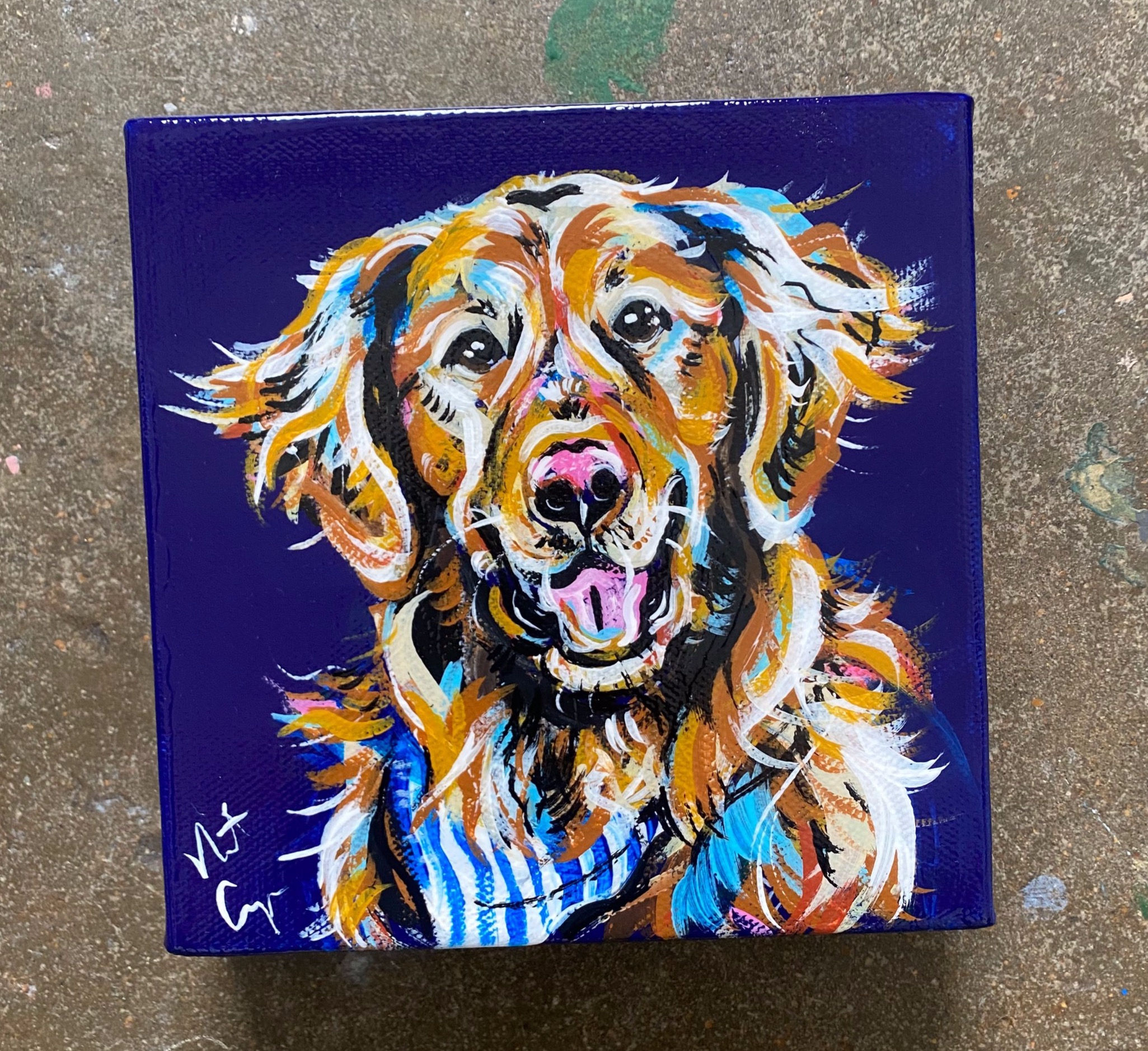 6x6 Desk Size Pet Portrait CUSTOM COMMISSION!