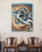 Thumbnail: Pop Art Orcas Original Painting
