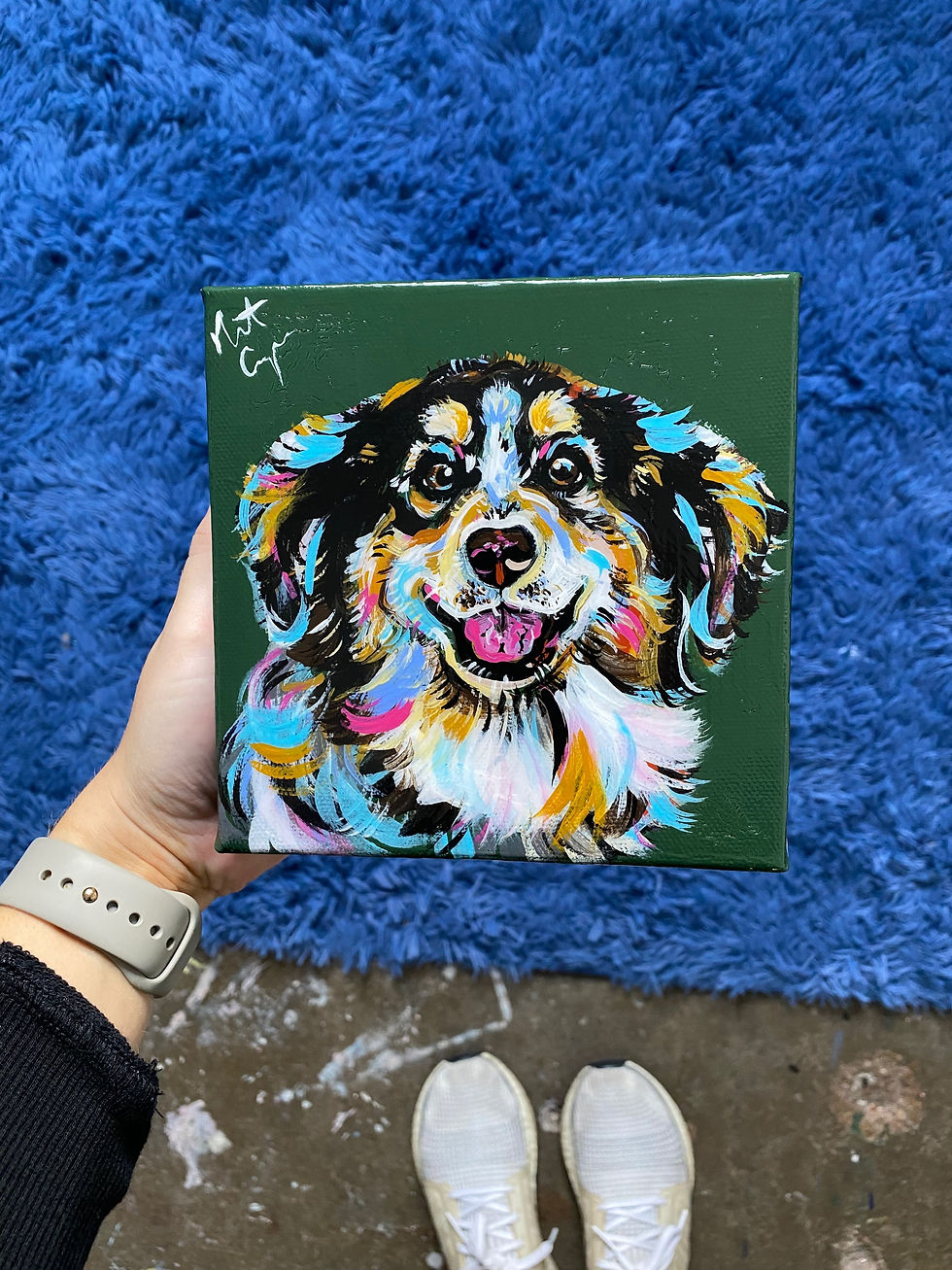 Thumbnail: 6x6 Desk Size Pet Portrait CUSTOM COMMISSION!