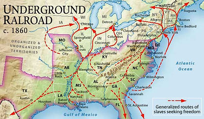 Underground Railroad Map