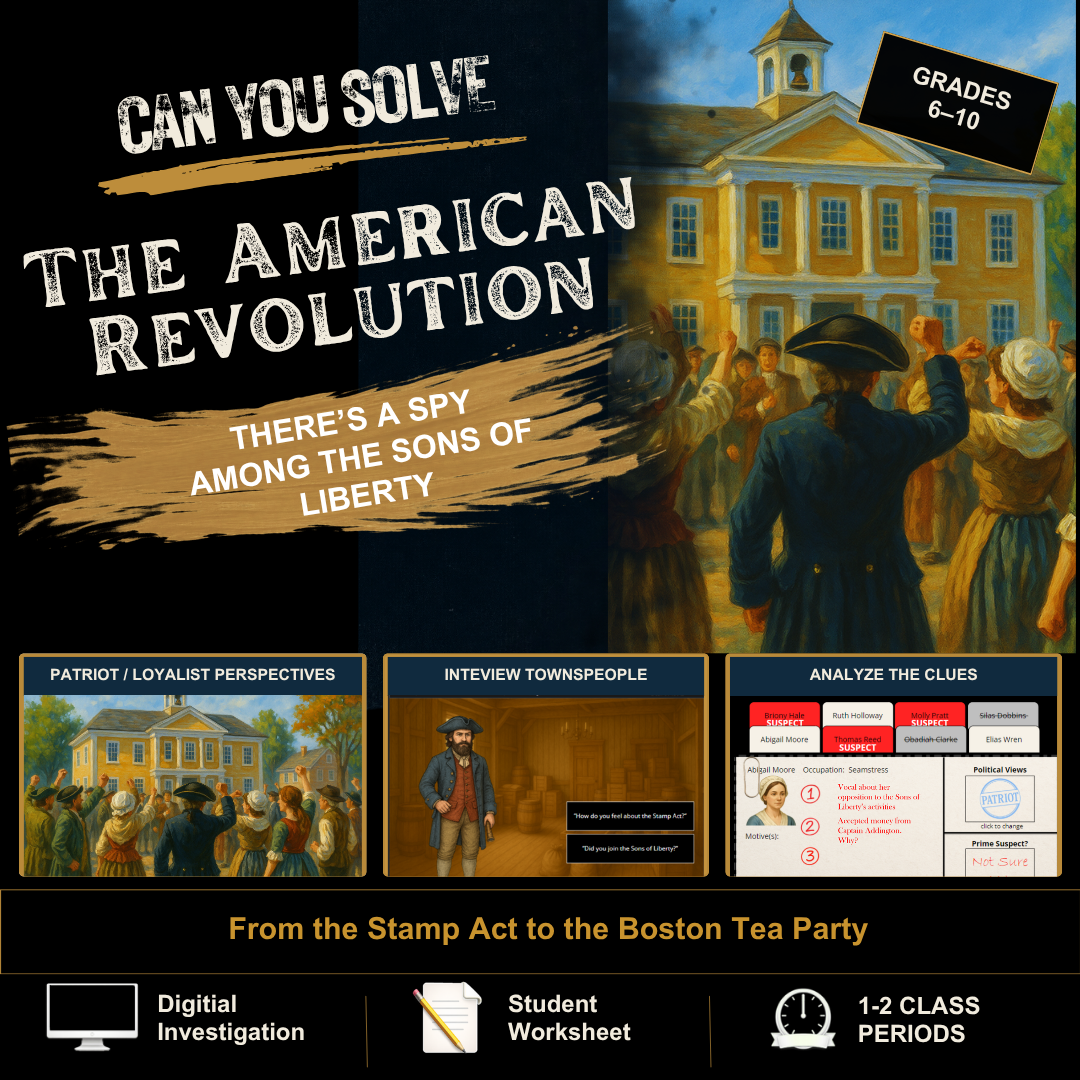 American Revolution Digital Mystery Game – Pine Haven Chronicles