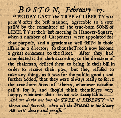 Sons of Liberty Newspaper article.gif