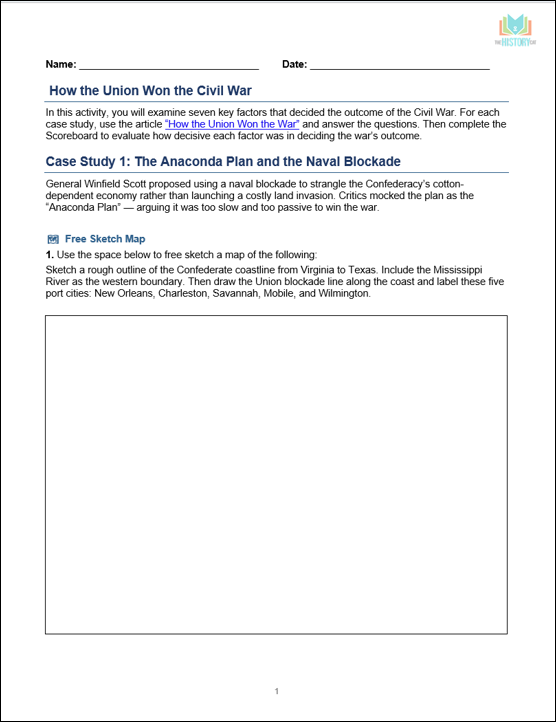 Thumbnail: How the Union Won the Civil War Analysis Questions