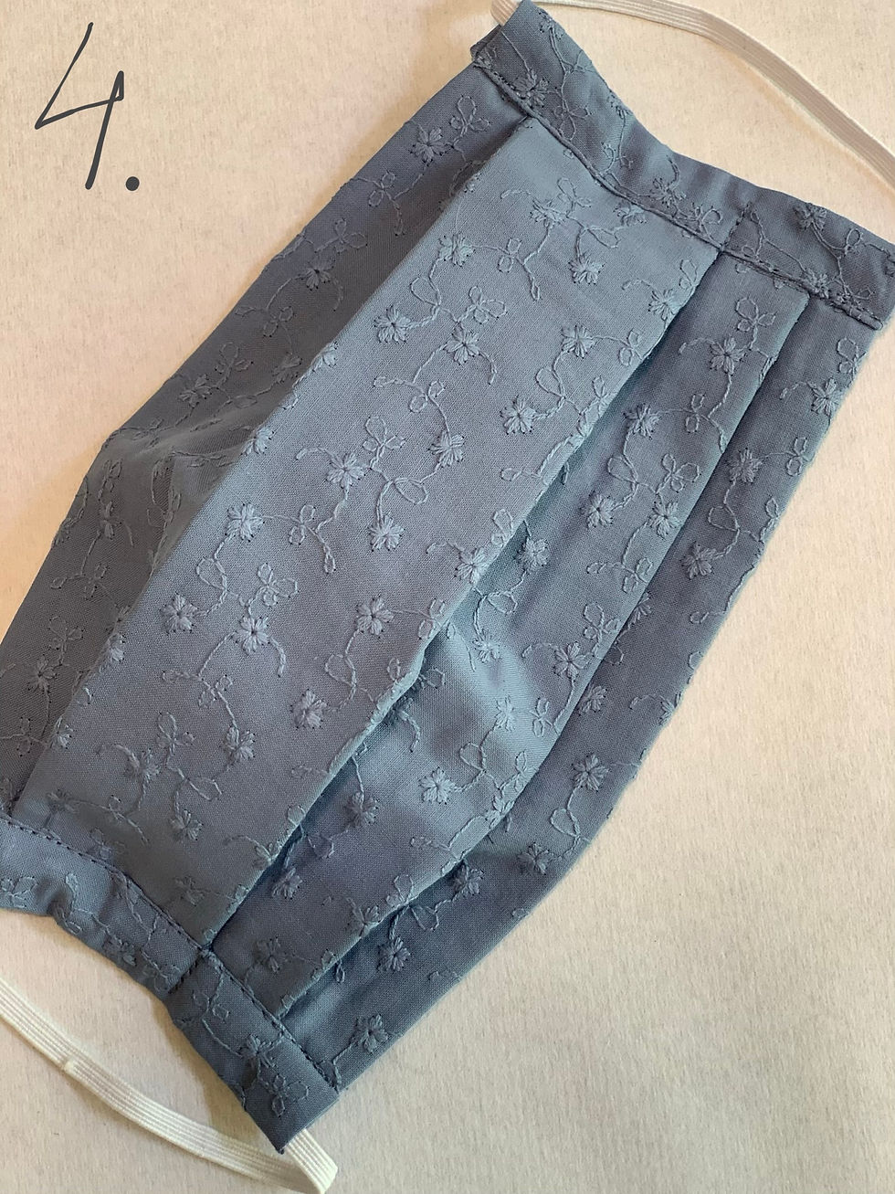 Thumbnail: Facial Mask 100% triple layers Cotton, Pocket filter, handmade, Washable