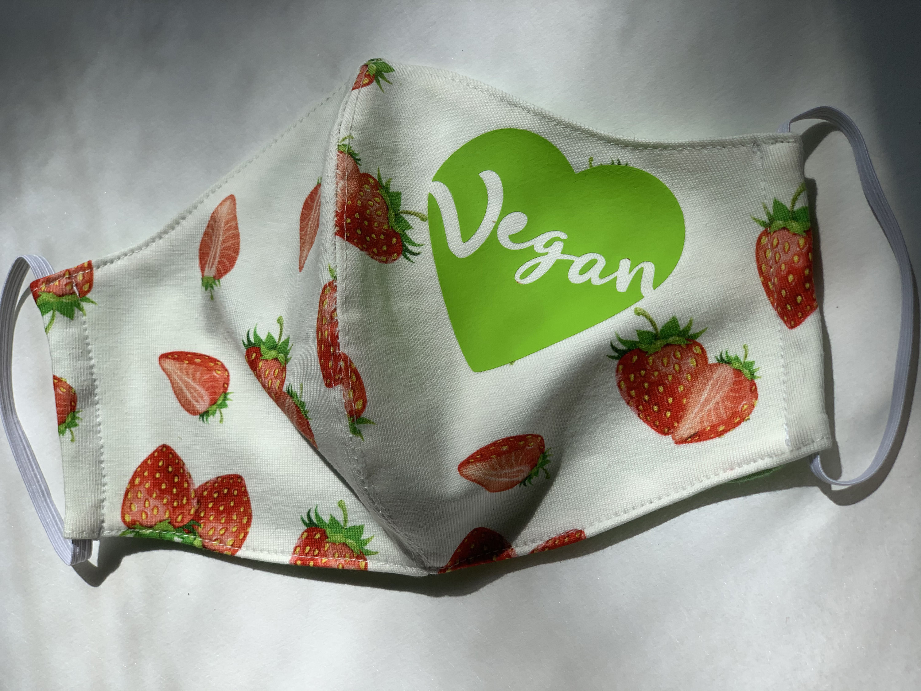 Facial Mask 100% triple layers Cotton, printed, pocket for filter, Vegan