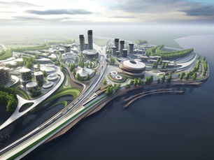Zaha Hadid Architects projeta cidade "ciber-urbana" no metaverso