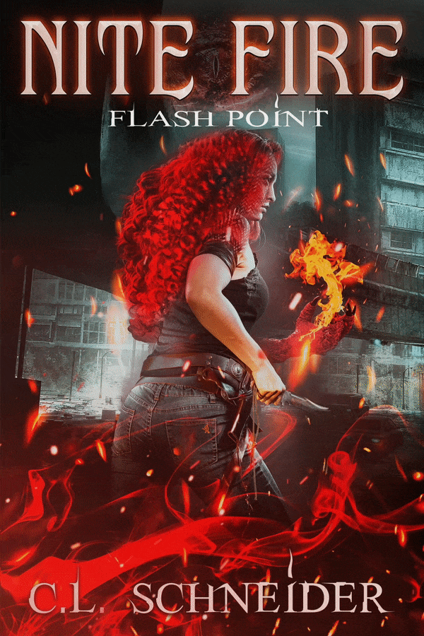 Aniimated image of the cover of Flash Point featuring a woman with red hair and dragon hand.