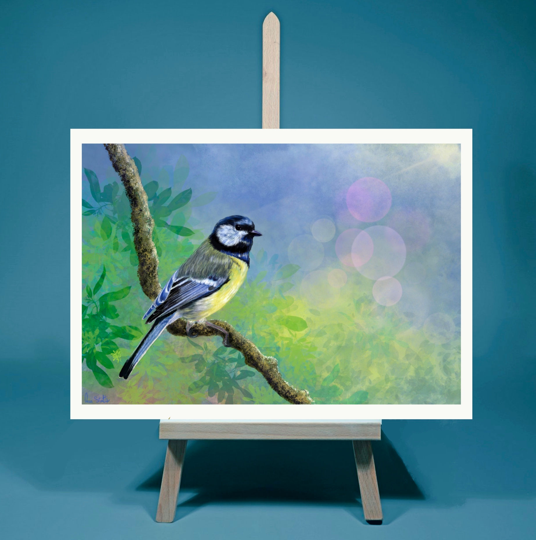 Blue Tit Bird Print
