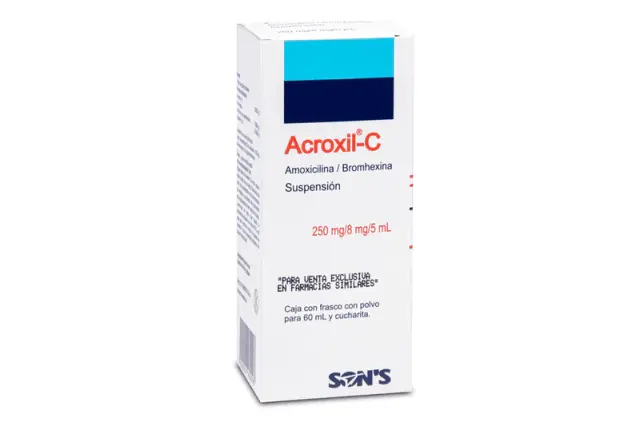 AMOXICILINA / BROMHEXINA 250MG/8 MG POLVO PARA SUSPENSION 1 PIEZA