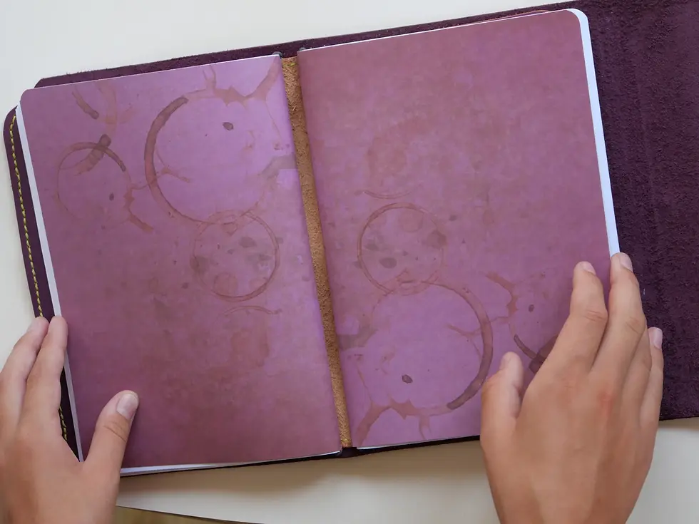 Miniature : Carnet Nuit Prune A5