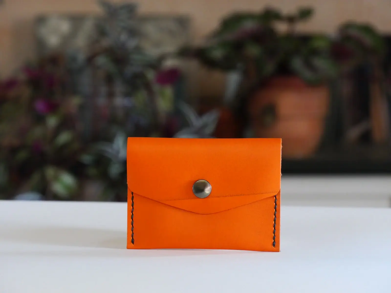 Porte-Monnaie Orange & Prune