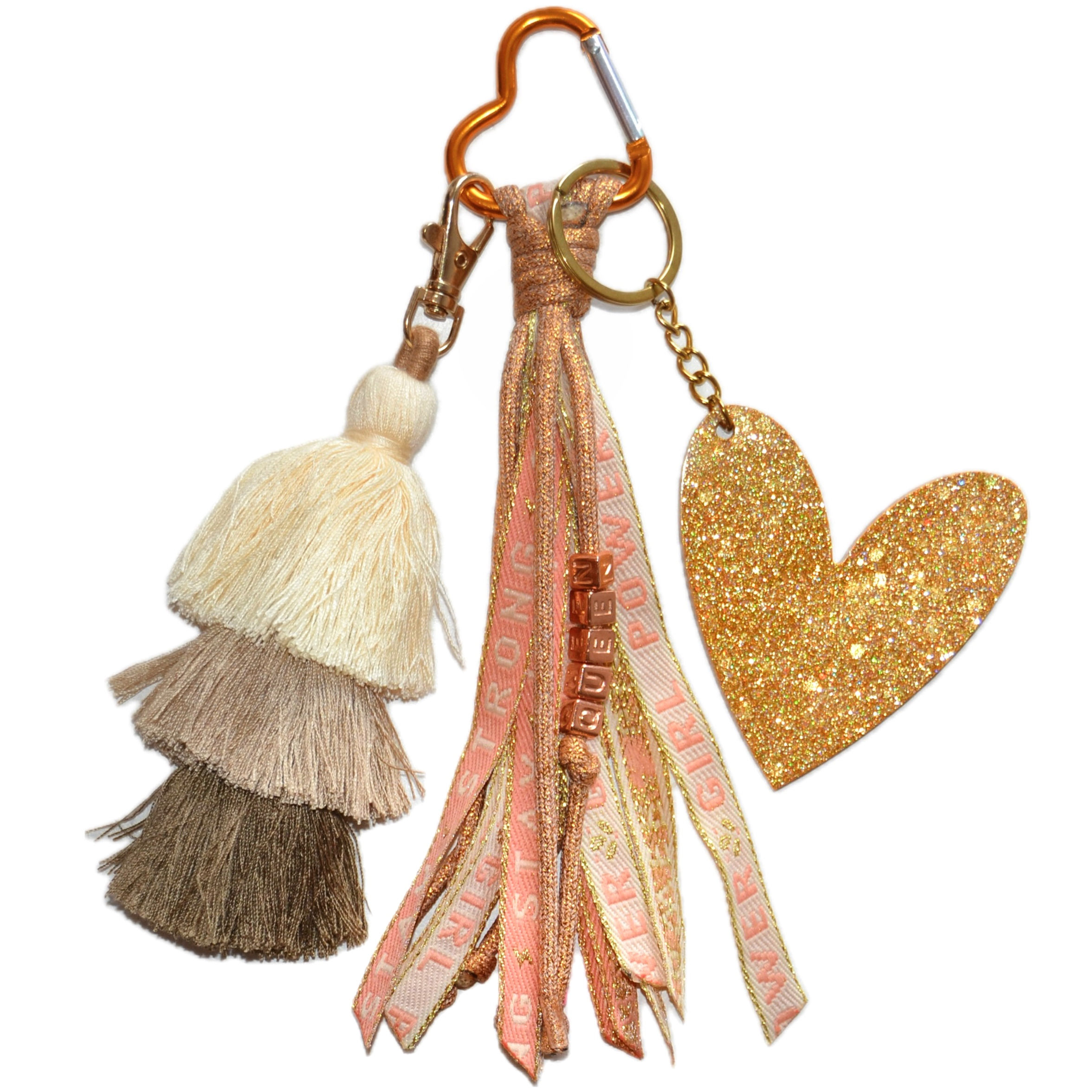 Bijou de sac / grigri porte-clé Girl Power