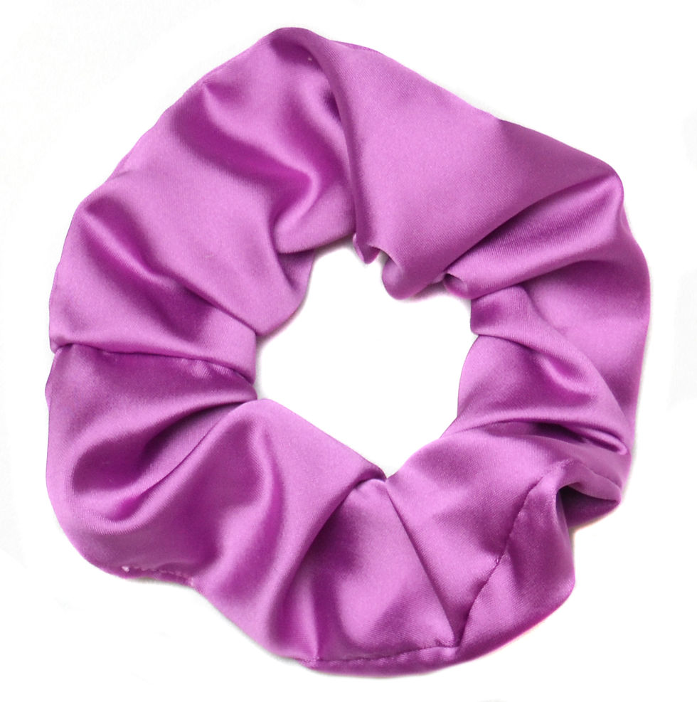 Chouchou satin, mauve