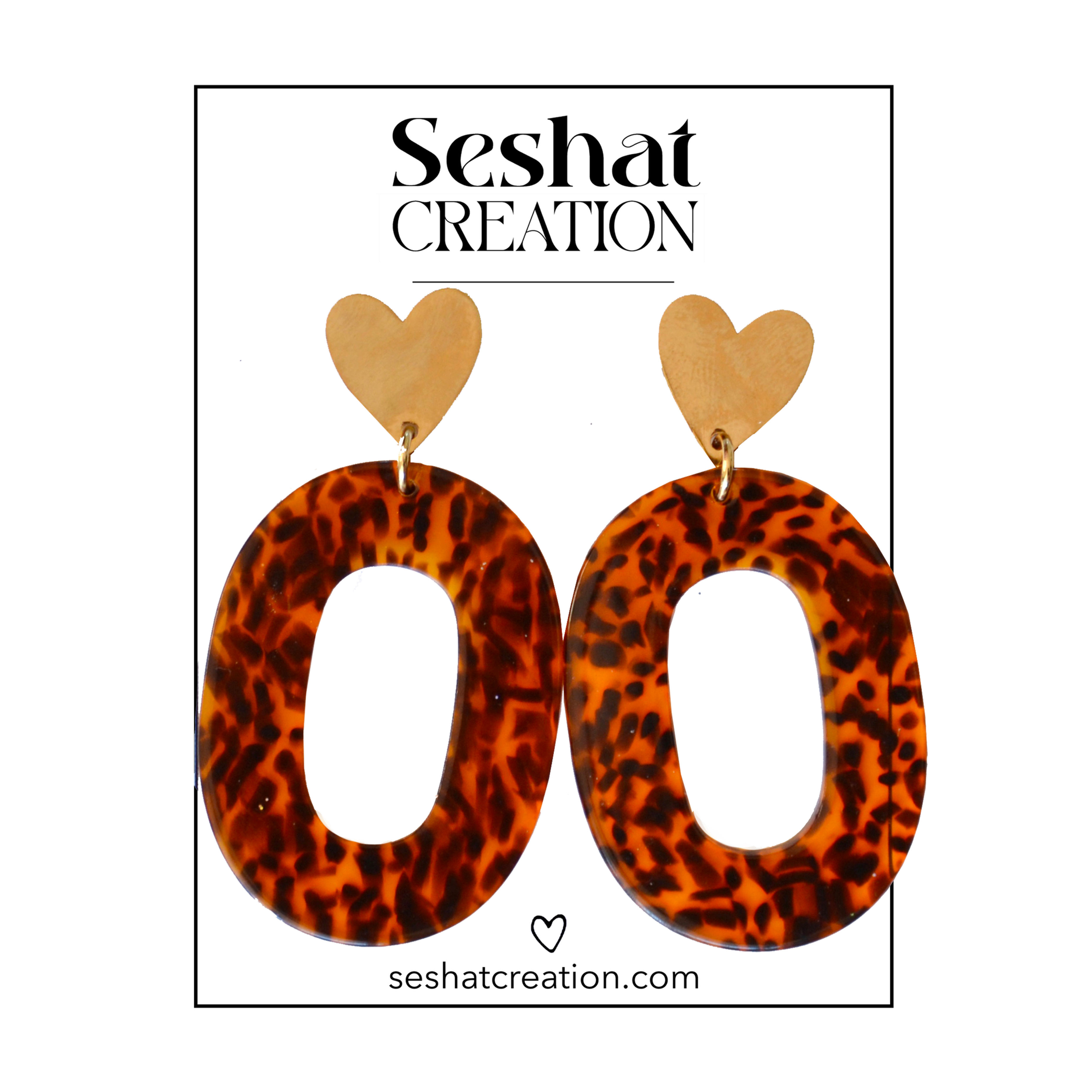 Boucles d'oreilles Bélinda léopard