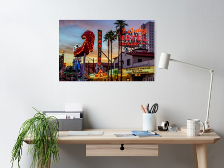 SOLD: Fremont East District, Downtown Las Vegas, Poster 