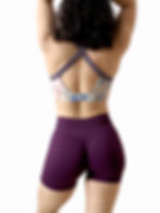 Momentum Mid-Rise Sculpt Seamless Shorts Grape Purple Back