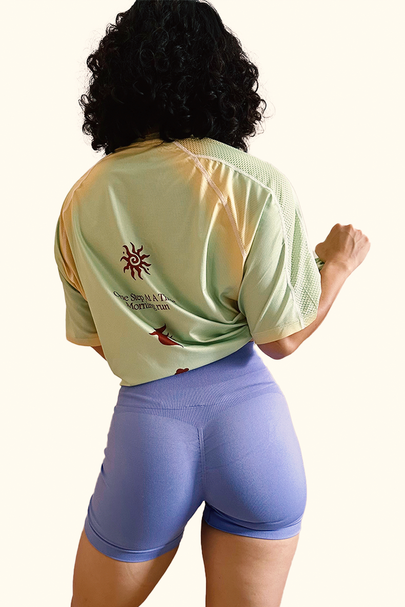 Thumbnail: Momentum High-Rise Sculpt Seamless Shorts Light Purple Back