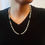 Thumbnail: Matte Onyx & Map Stone Jasper Necklace