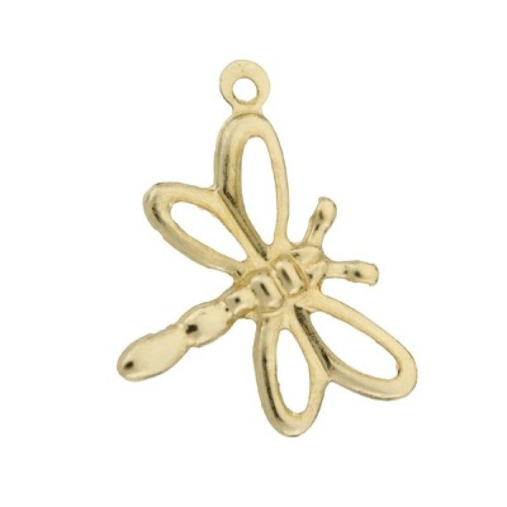 14k Gold Dragonfly Charm