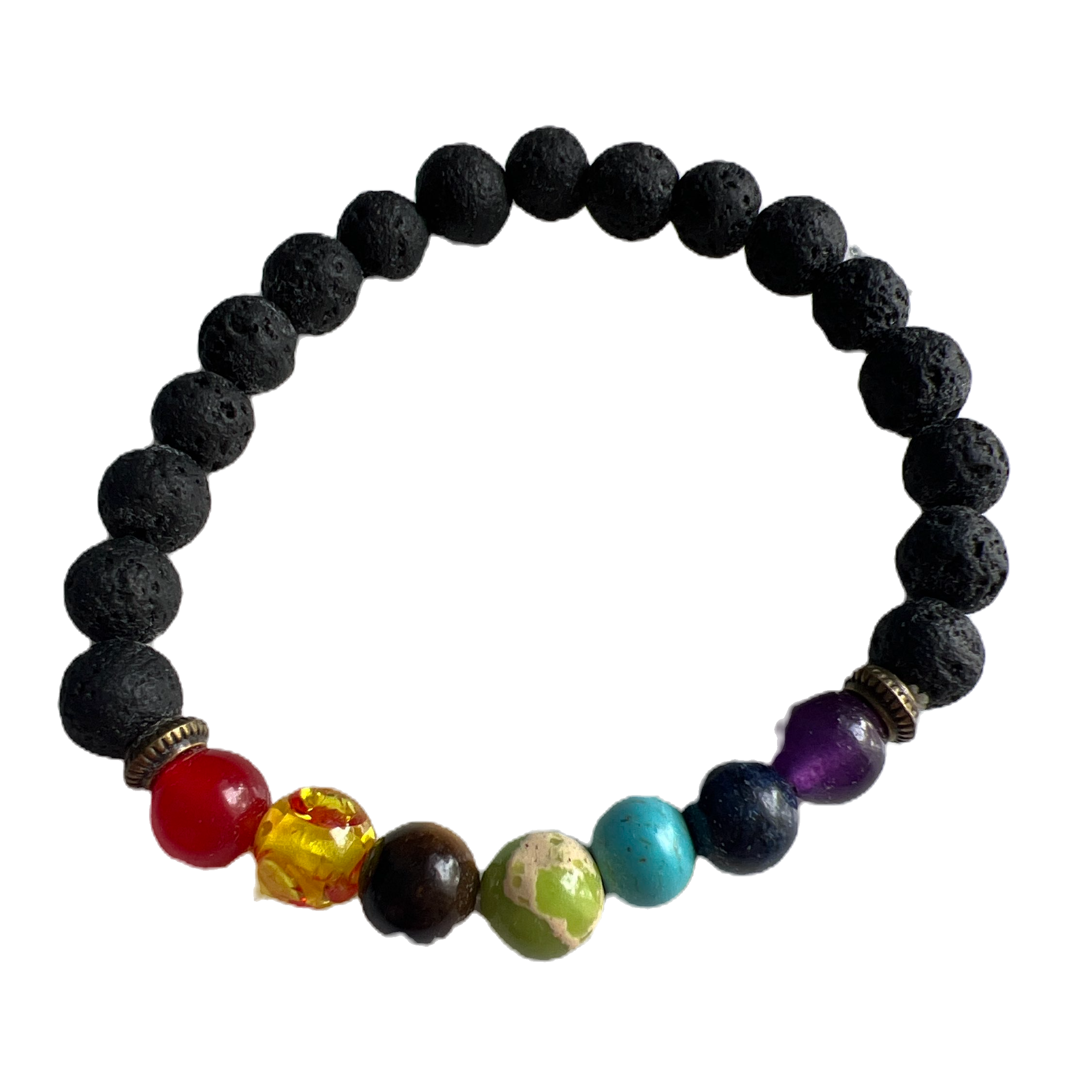 Lava Bead Chakra Bracelet
