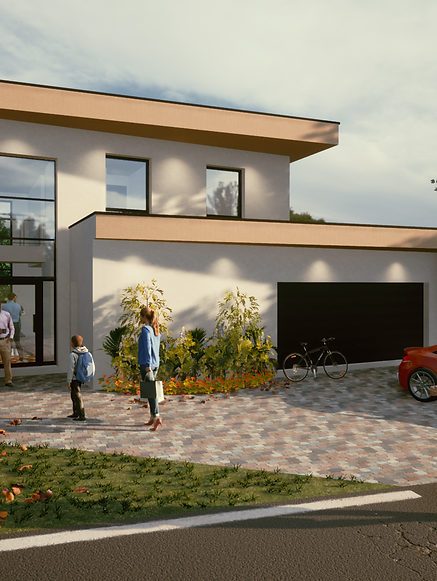 Plan 3D d'une maison