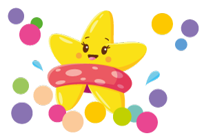 Illustration étoile en activitéActivité-piscine balle