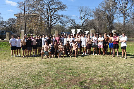 Group of PIKEs after a volleyball tournament philanthropy
