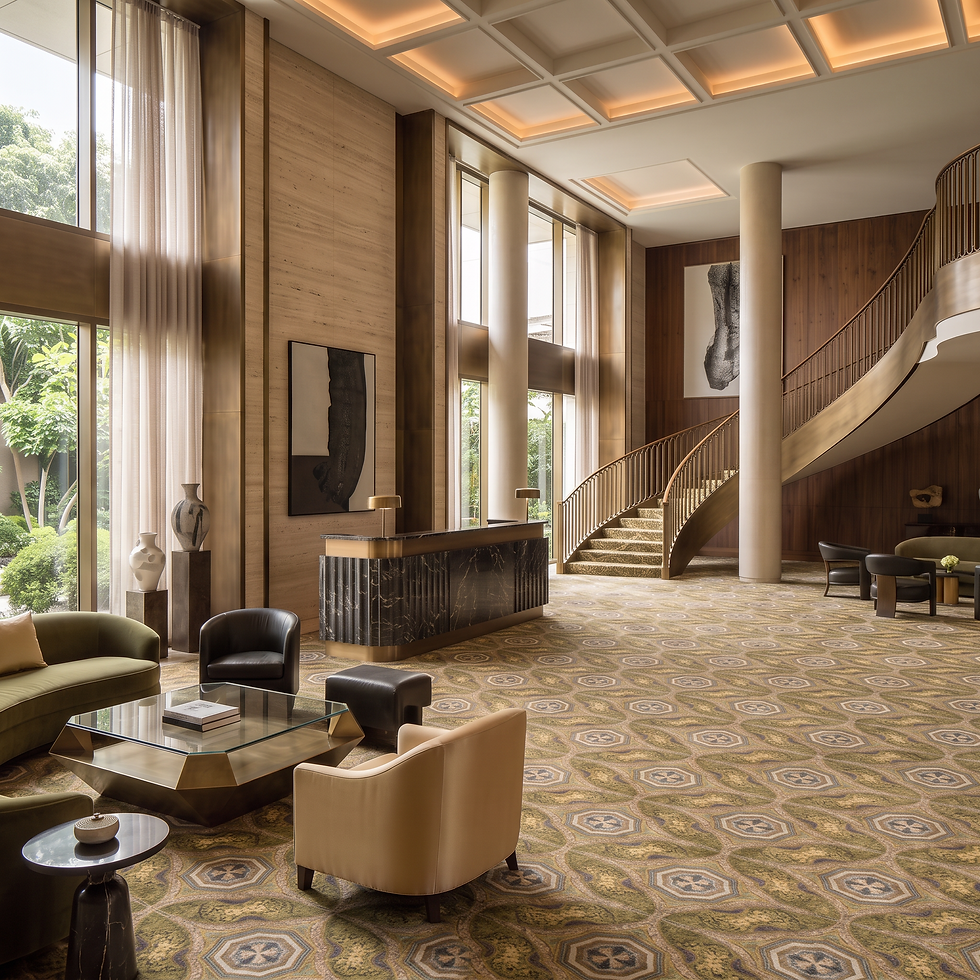 Refined Hotel Lobby Carpet