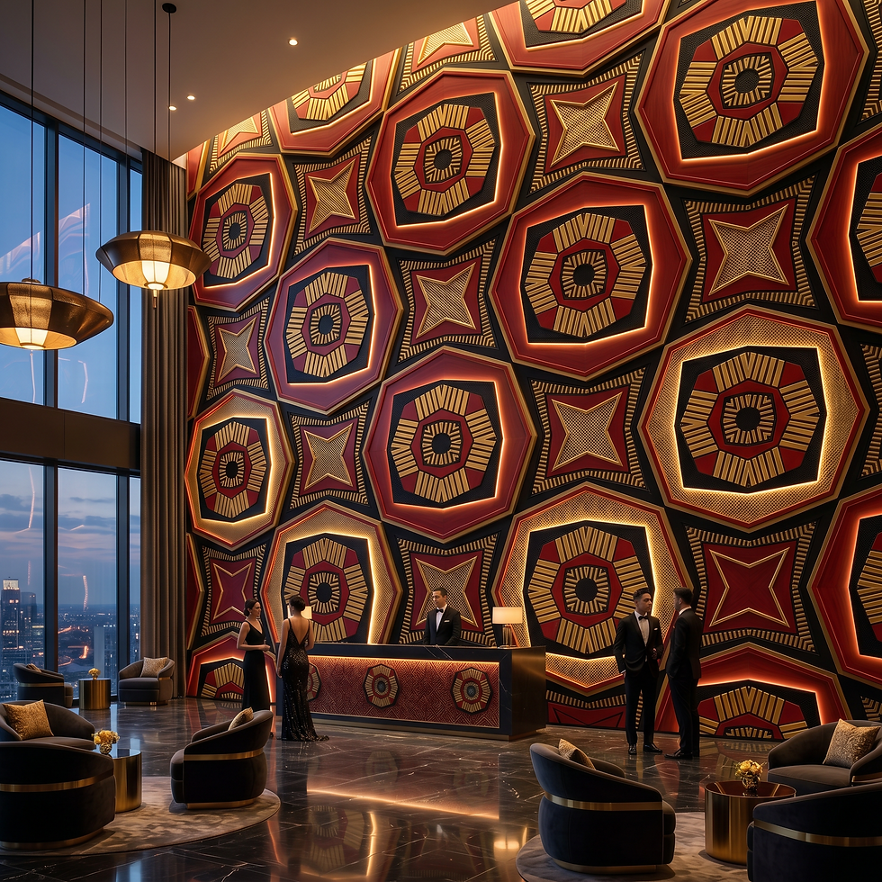 Illuminated Hospitality Feature Wall