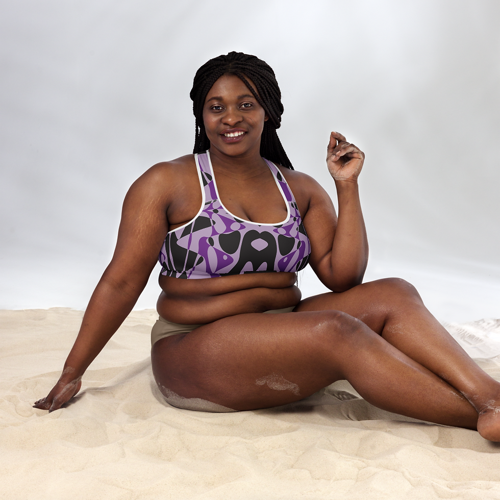 Violet Frequency Sports Bra