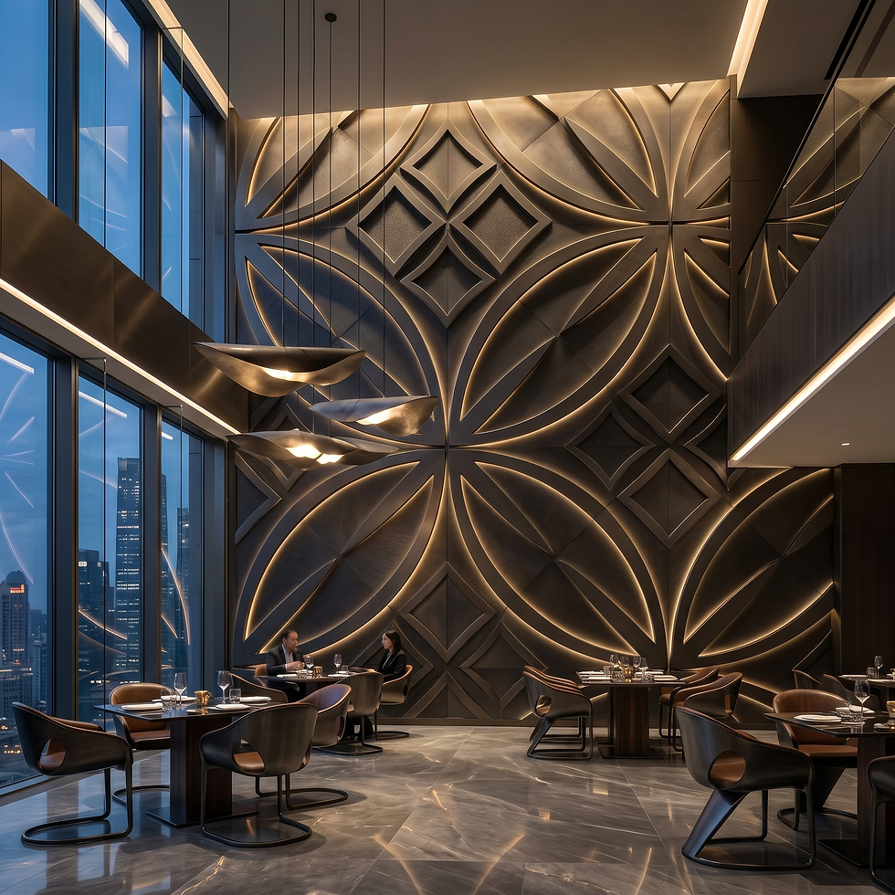 Sculptural Relief Lounge
