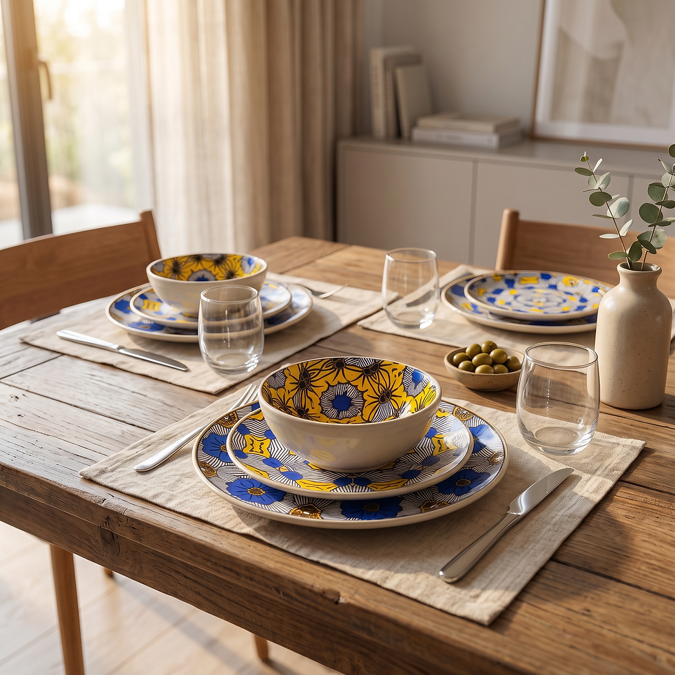Blue & Yellow Porcelain Collection