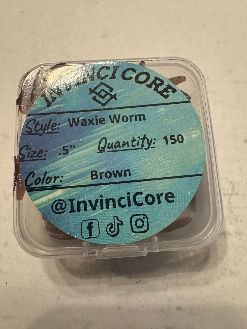 Thumbnail: .5” Waxie Worm (Invinci Core)