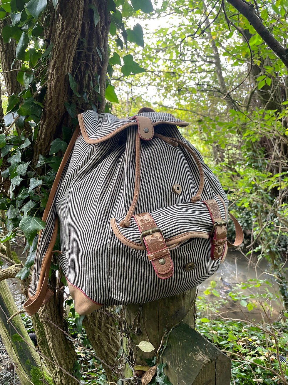 a rucksack in nature