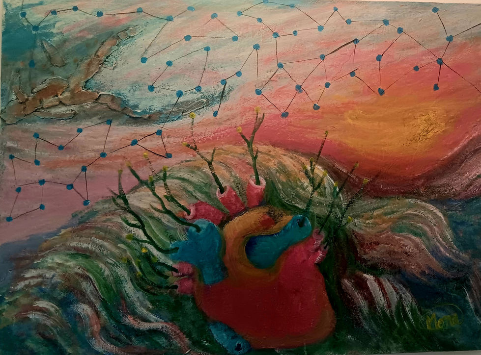 Heart with Universe Connection