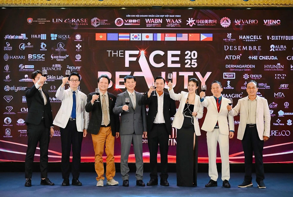 Đại diện BTC, Global Dese Holdings, VIETD, cùng các vị Khách quý của The Face Beauty 2025