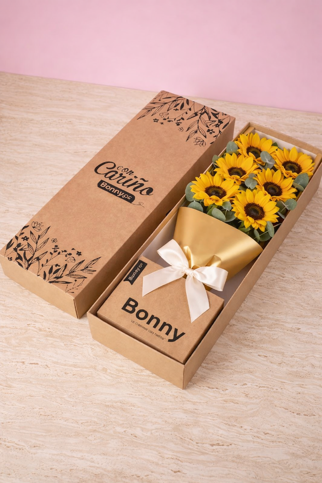 Caja 6 girasoles