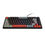 Miniatura: TECLADO MECANICO PCYES KIRIN BLACK VULCAN (SWITCH RED) PRETO E VERMELHO