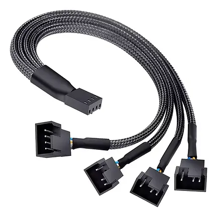 CABO SLEEVED SPLITTER PARA 4 FANS
