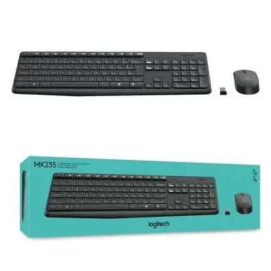 KIT TECLADO E MOUSE SEM FIO LOGITECH MK235