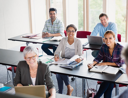 Students and Teacher in Classroom