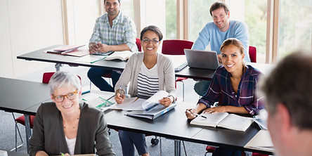 Students and Teacher in Classroom