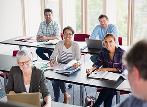 Students and Teacher in Classroom