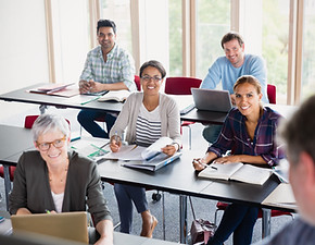 Students and Teacher in Classroom