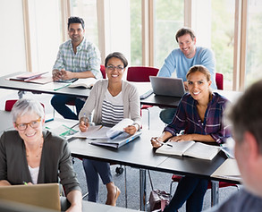 Students and Teacher in Classroom