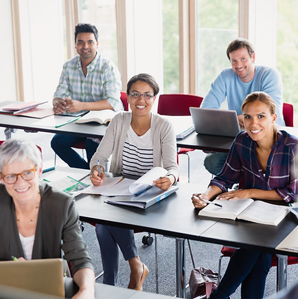 Clase de aprendizaje para adultos