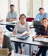 Students and Teacher in Classroom