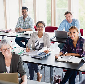 Students and Teacher in Classroom